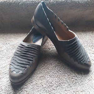 Leather and Suede Loafer